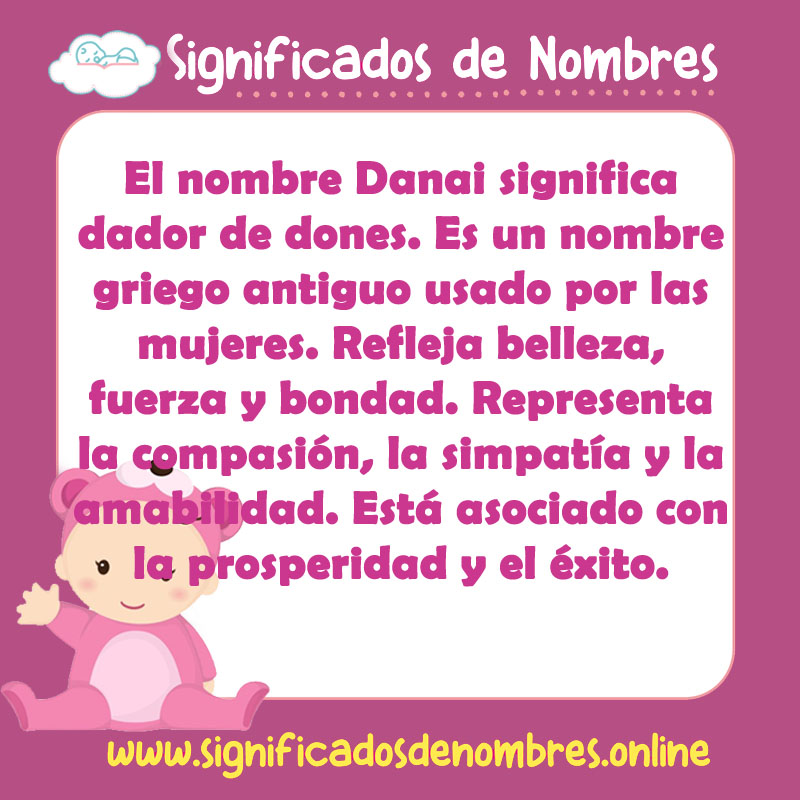 Significado y origen del nombre Danai