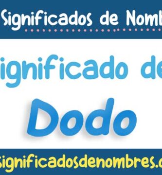 Significado de Dodo
