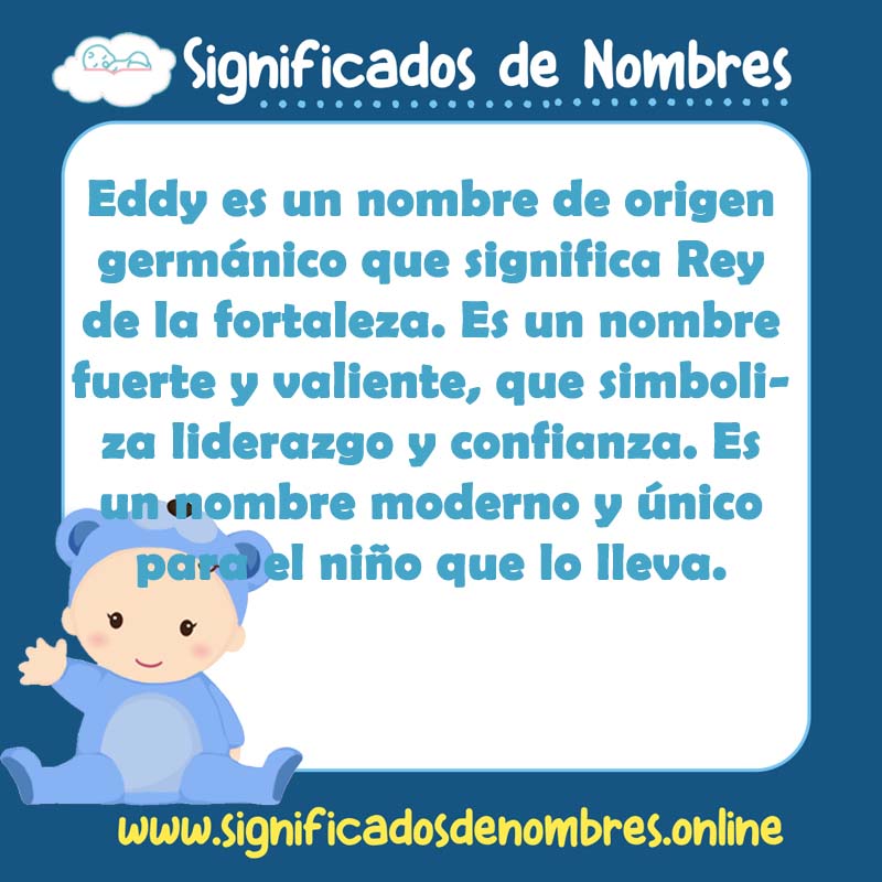 Significado y origen del nombre Eddy