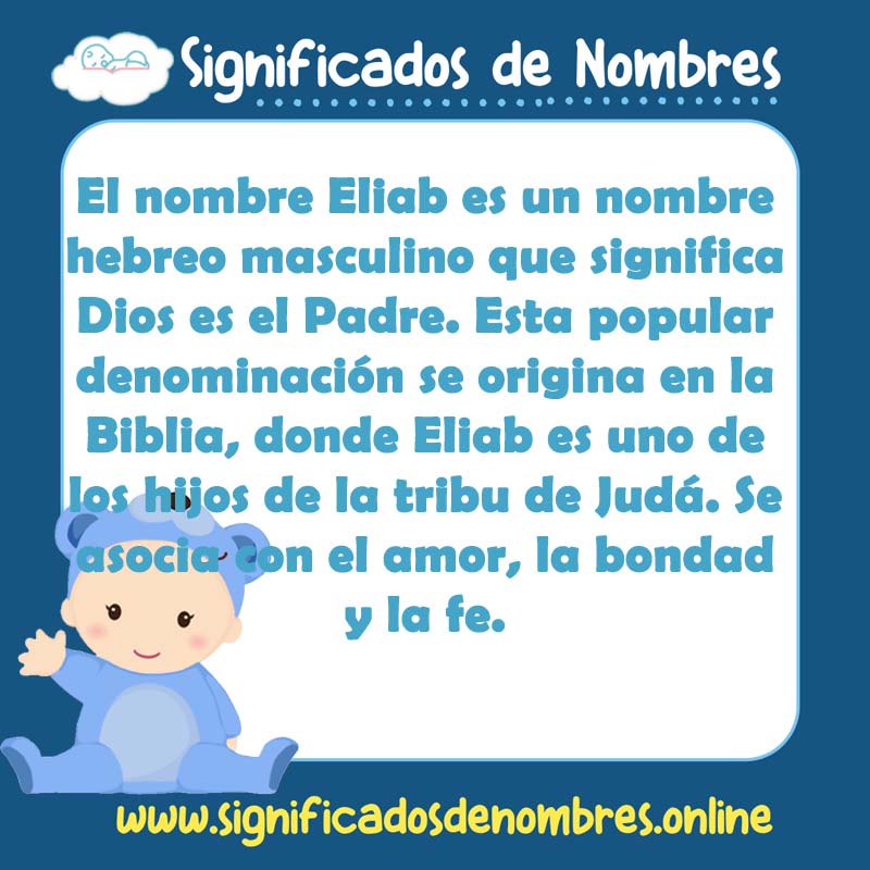 Significado y origen del nombre Eliab
