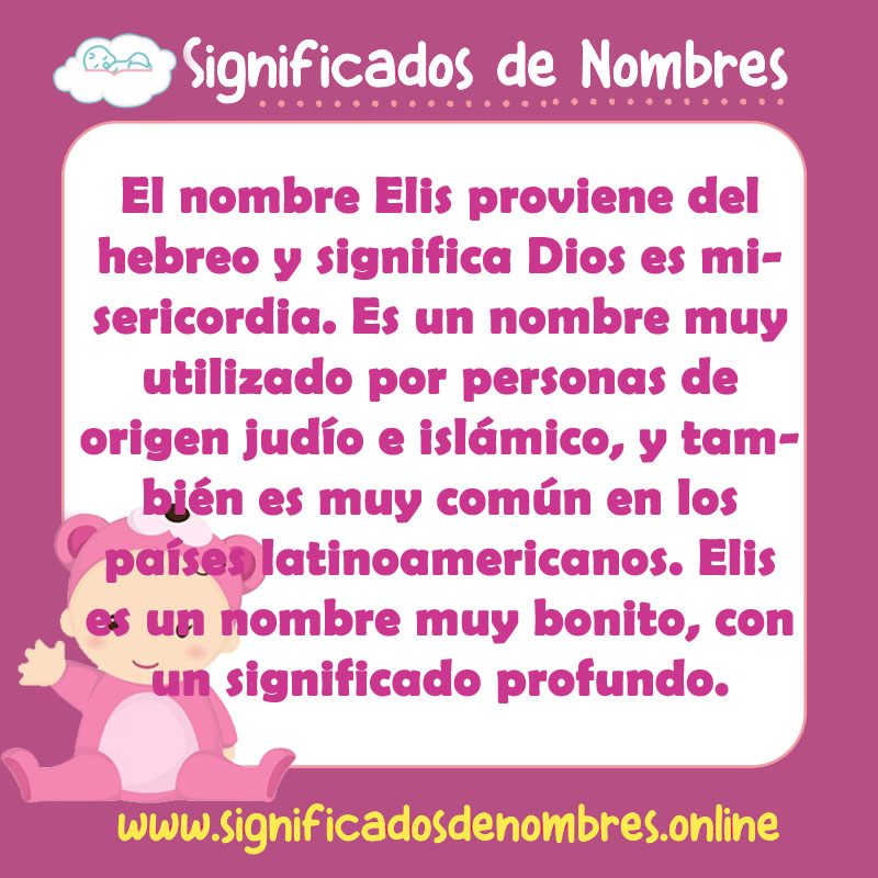 Significado y origen del nombre Elis