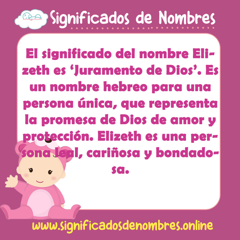 Significado y origen del nombre Elizeth