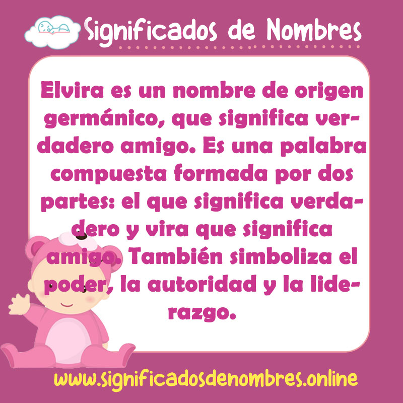 Significado y origen del nombre Elvira