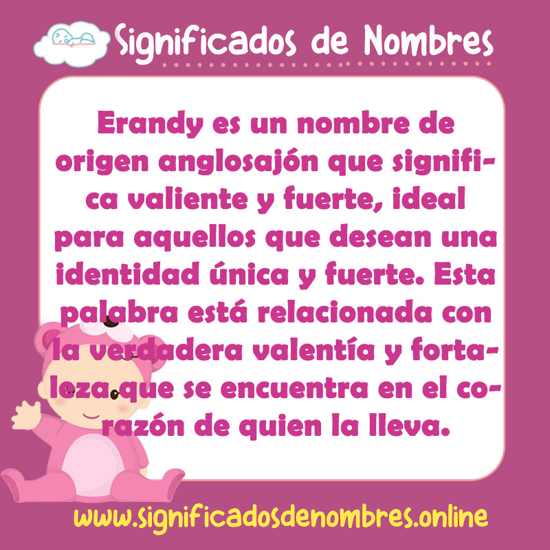 Significado y origen del nombre Erandy