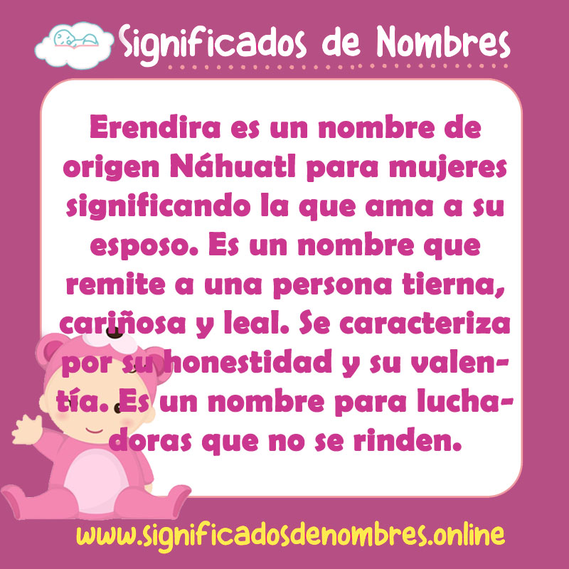 Significado y origen del nombre Erendira