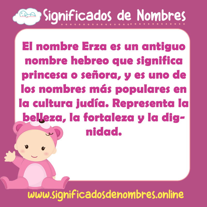 Significado y origen del nombre Erza