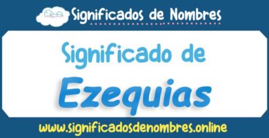Significado de Ezequias