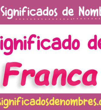 Significado de Franca