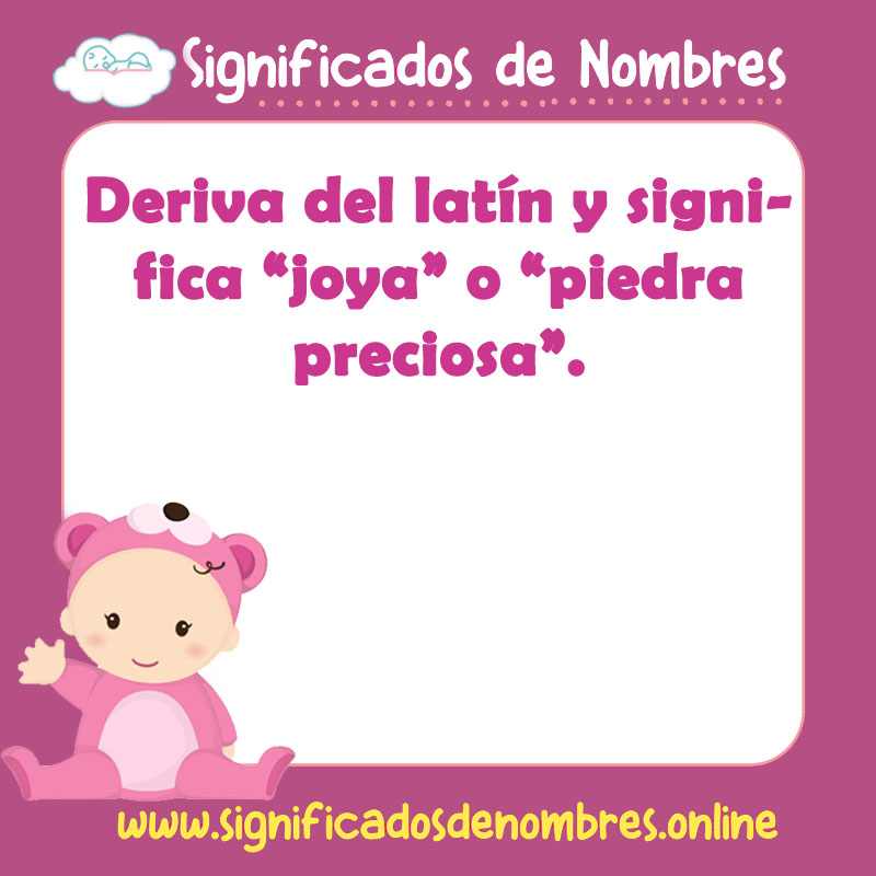 Significado y origen del nombre Gema