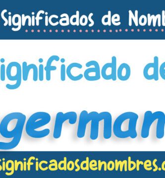 Significado de German