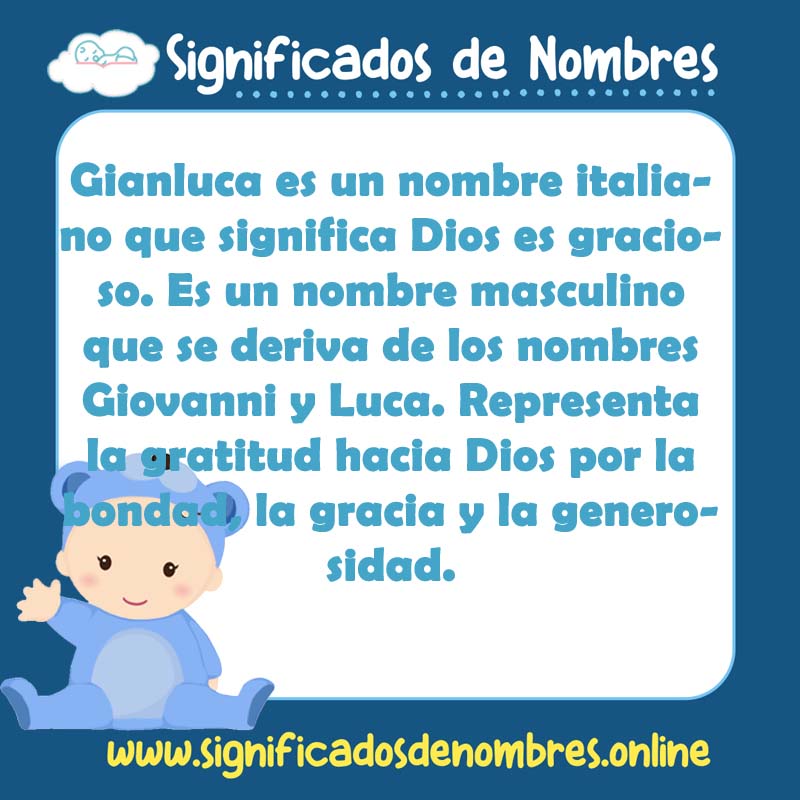 Significado y origen del nombre Gianluca