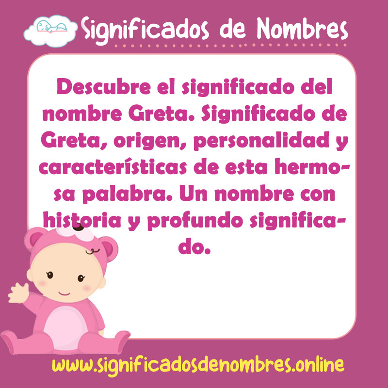 Significado y origen del nombre Greta