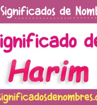 Significado de Harim