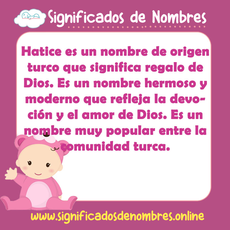 Significado y origen del nombre Hatice