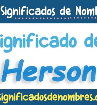 Significado de Herson