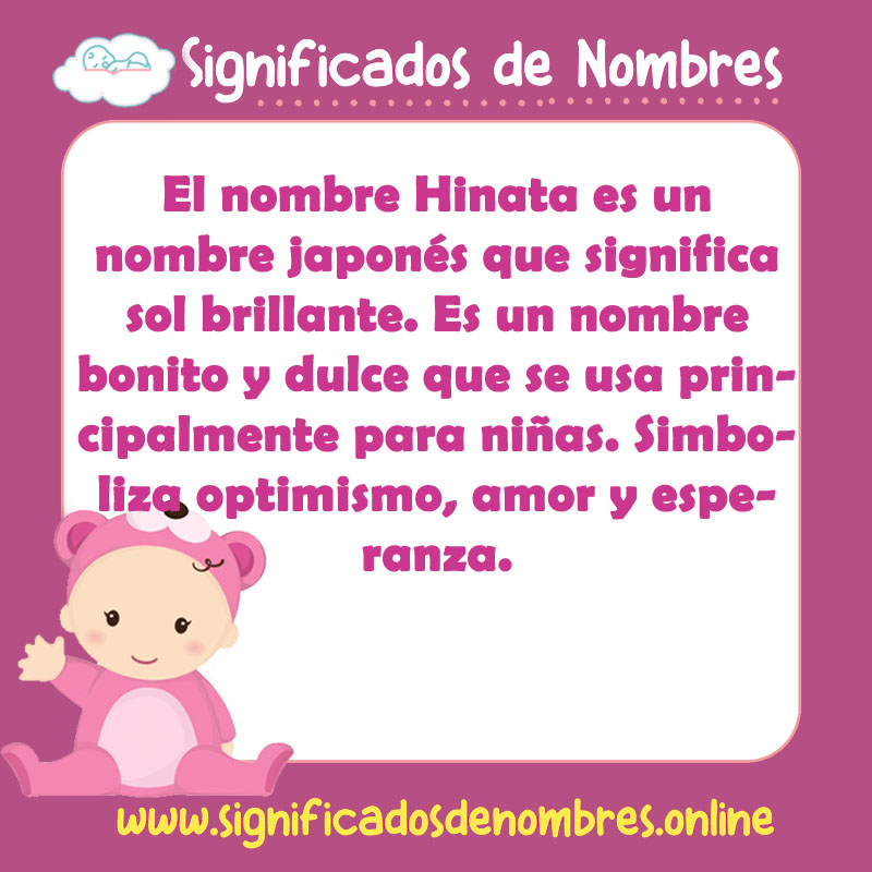 Significado y origen del nombre Hinata