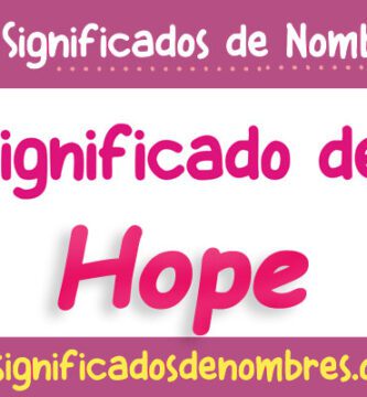Significado de Hope