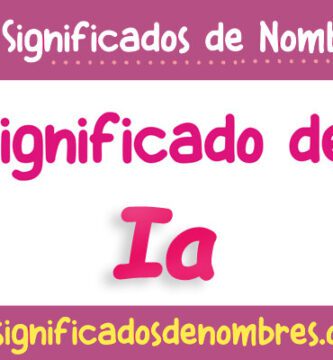 Significado de Ia