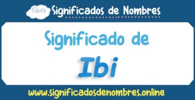 Significado de Ibi