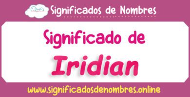 Significado de Iridian