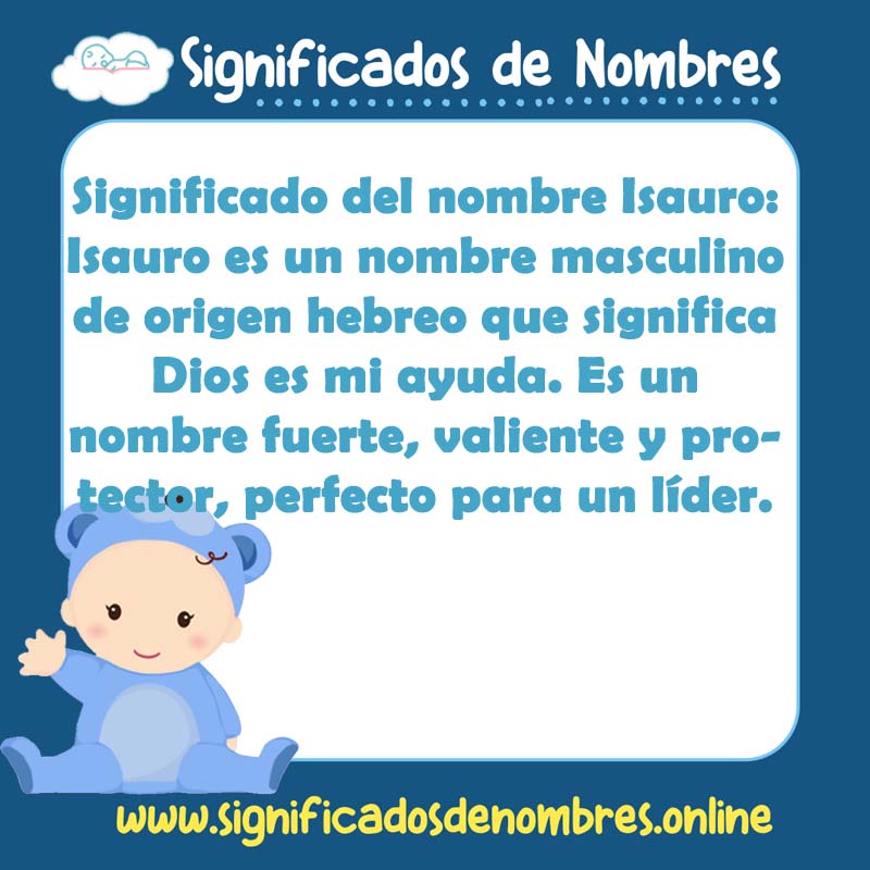 Significado y origen del nombre Isauro
