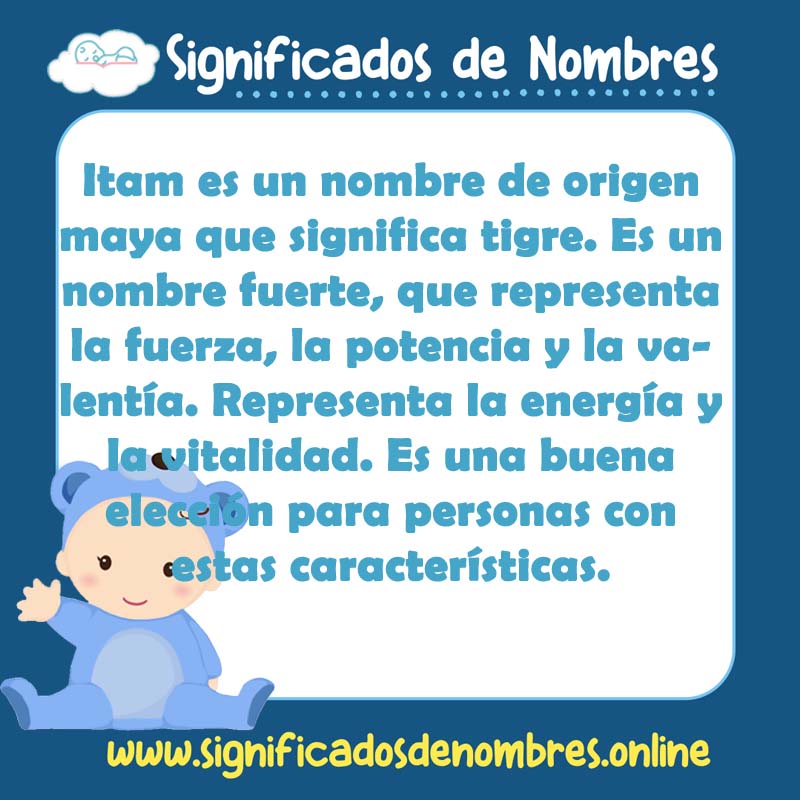 Significado y origen del nombre Itam