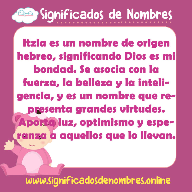 Significado y origen del nombre Itzia