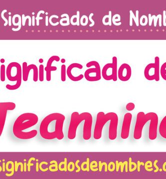Significado de Jeannine