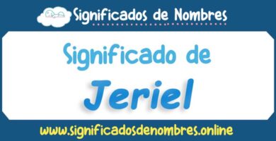Significado de Jeriel