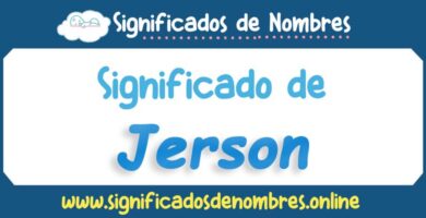 Significado de Jerson