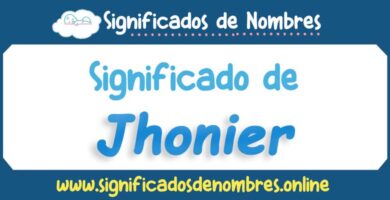 Significado de Jhonier
