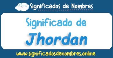 Significado de Jhordan