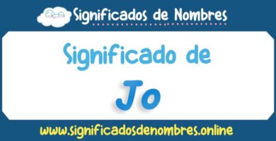 Significado de Jo