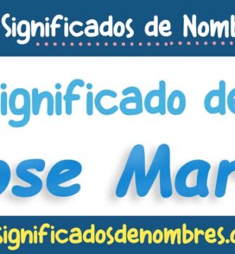 Significado de Jose Maria