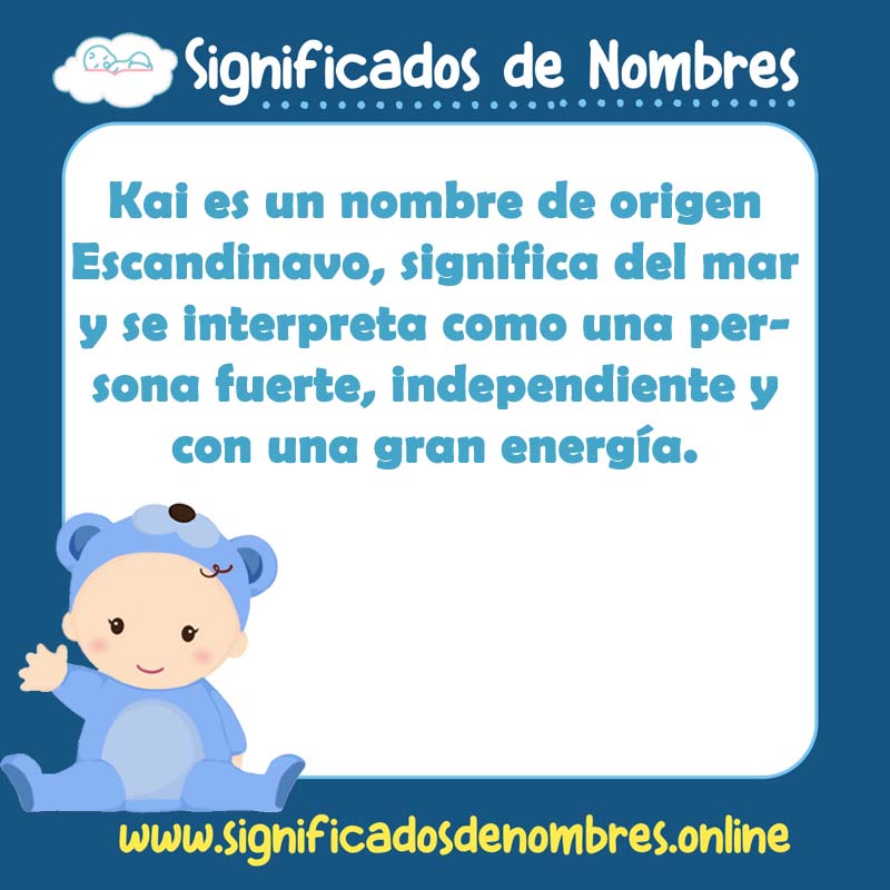 Significado y origen del nombre Kai