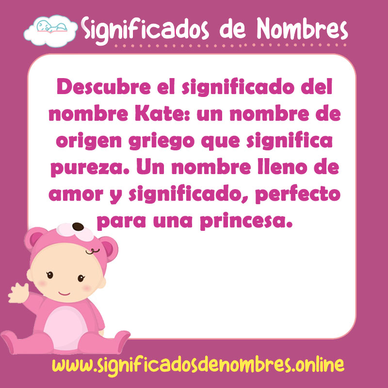 Significado y origen del nombre Kate