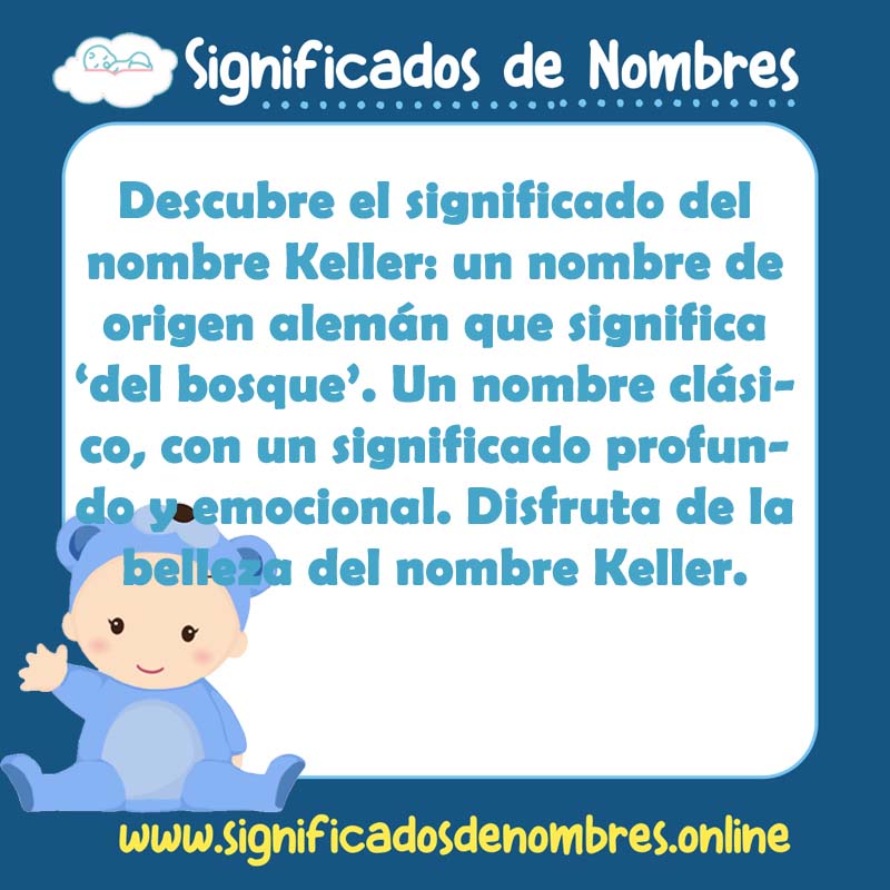 Significado y origen del nombre Keller