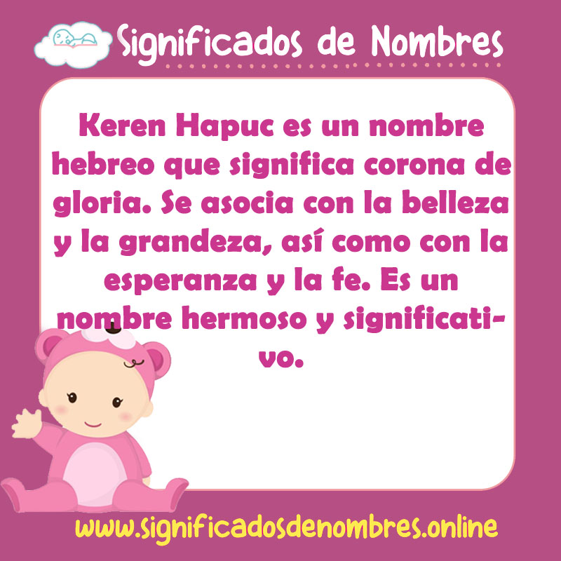 Significado y origen del nombre Keren Hapuc