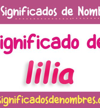 Significado de Lilia