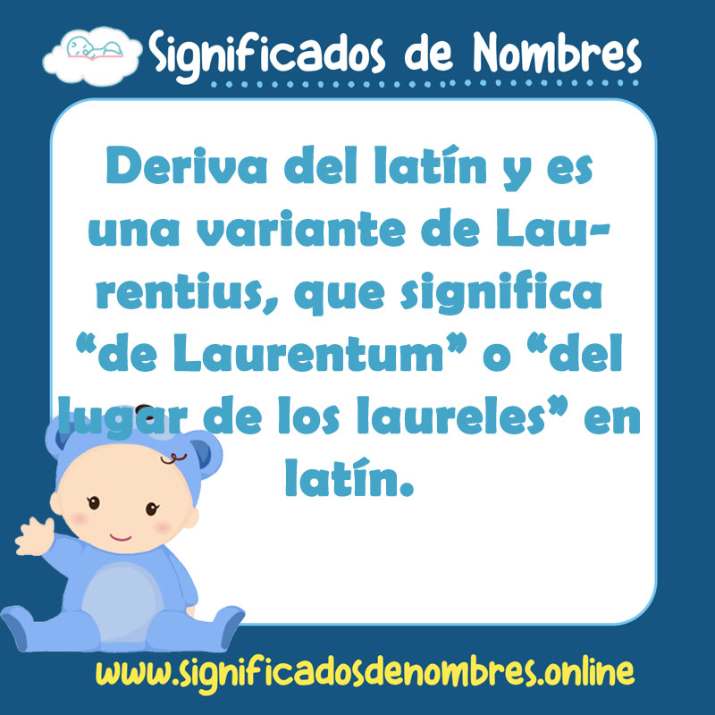 Significado y origen del nombre Lorenzo