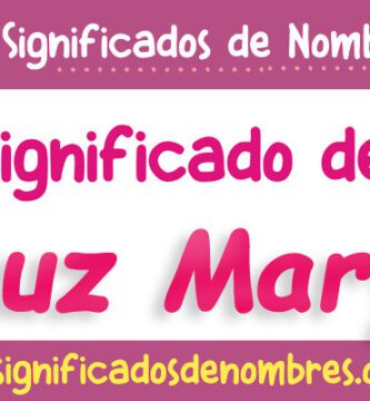 Significado de Luz Mary