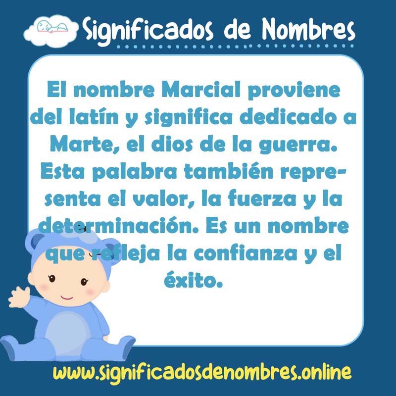 Significado y origen del nombre Marcial