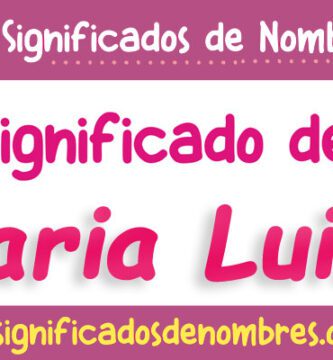 Significado de Maria Luisa