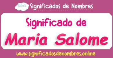 Significado de Maria Salome