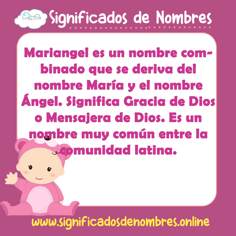 Significado y origen del nombre Mariangel