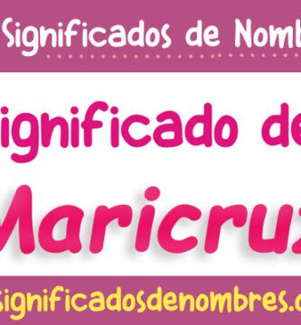 Significado de Maricruz