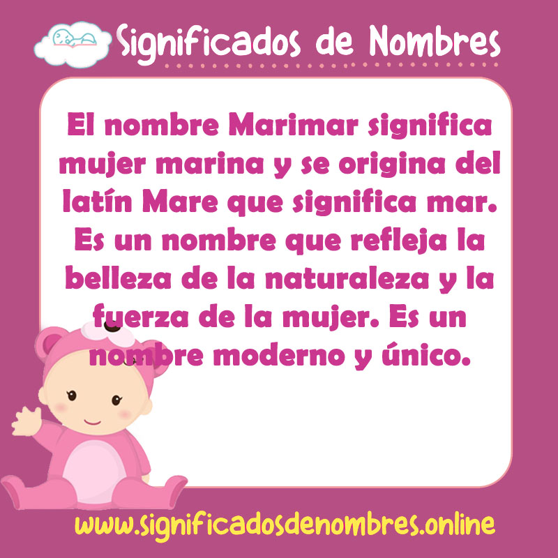 Significado y origen del nombre Marimar