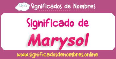 Significado de Marysol
