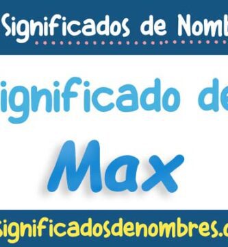Significado de Max