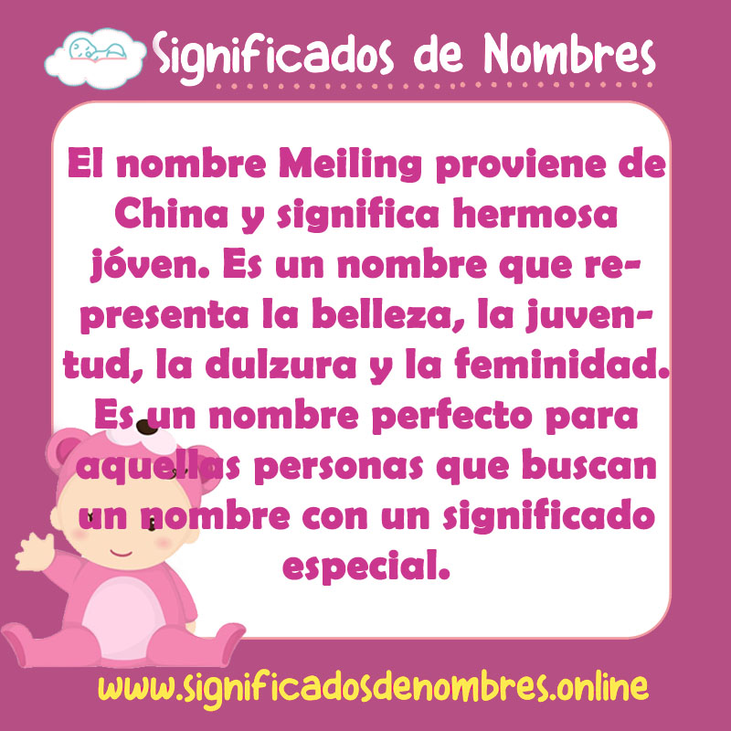 Significado y origen del nombre Meiling
